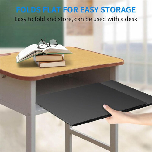 32 Pack Desk Dividers for Students, Waterproof Plastic Study Carrel Divider, Black