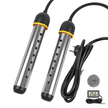 Tragbarer Tauchsieder 2000W Edelstahl mit Schutzgitter für Badewanne, Eimer, Wohnmobil, Camping, US-Stecker
