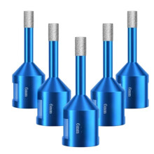 5PCS Diamond Core Drill Bit for Porcelain Tile Ceramic Marble Granite Drilling,6mm Diamond Hole Saw with M14 Thread
