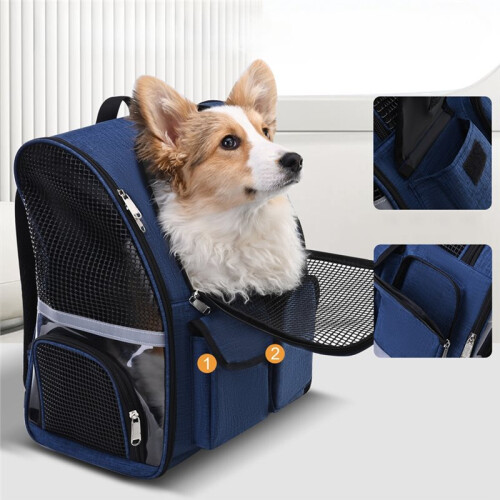Breathable Dog Backpack - Portable Large Capacity Pet for Outdoor Use 2