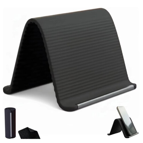 Arbitrarily Foldable Deformation Multi Functional Lazy Stand Universal Desktop Holder for Phone Tablet Laptop Black 1