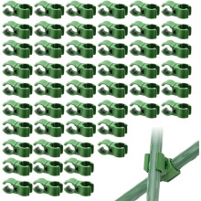 50 Clips voor Plantenstokken, Verbindingsstukken voor Plantenstokken, Accessoires voor Plantenondersteuning in de Tuin, Planten