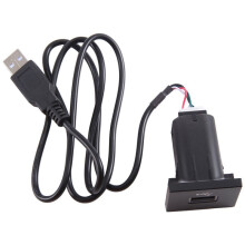 2X Auto USB-Ingangsadapter Audio Radio U-Disk Flash Socket Interfacekabel voor Focus 2 Mk2 2009-2011