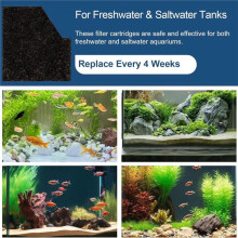 6 Stück EcoRenew Aquarium-Filterkartuschen Als Ersatz für Aqueon QuietFlow Innenfilter für 30-Gallonen-Aquarien
