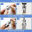 Pipe Tapping and Threading Tool, Premium Carbon Steel Dual-Function Internal & External Pipe Threader Sizes Pipes Suit 3