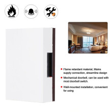 4X 220V Bedrade Deurbel Handleiding Ding Dong Bell Chime voor Home Hotel Toegangscontrole Systeem Timbre Puerta Casa Deurbel