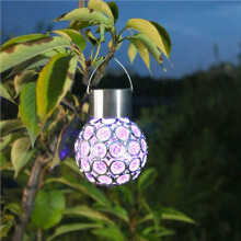4Pcs Out Door Decor LED Solar Lights Outdoor Decor Glass Chandeliers: Waterproof Lanterns for Garden Solar Powered