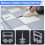 900PCS 1.5mm Wall Floor Tile Leveling System Clips Ceramic Spacers Straps Kit Set for Tile Laying Construction Tools 7