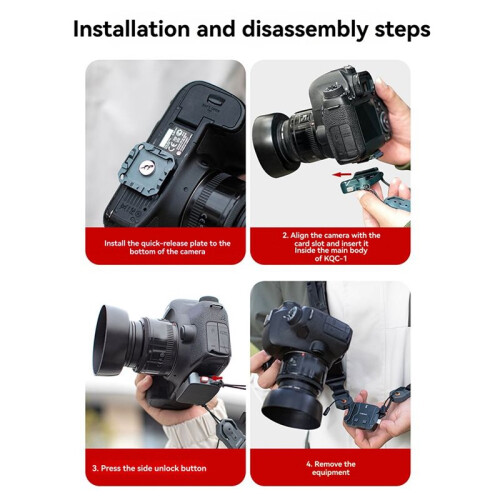 2X Cobone Quick Release Shoulder Strap Base with Quick Disconnect Adapter for    Cameras