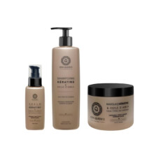 Kera Queen's Trio Amla Shampoo Óleo e Queratina 500ml + Máscara 500ml + Sérum 100ml