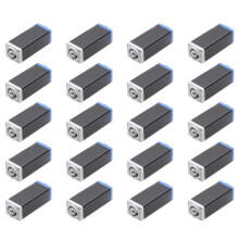 20X Adaptador de Acoplador CA LED PowerCon Conector Extensor de Alta Qualidade Speakon para Montagem em Painel Adaptador Reto Azul para Branco