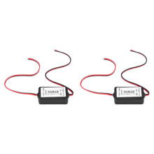 2X 12V Car Rear View Camera Rectifier Relay Capacitor Filter Connector for Rear View Lens Anti-Interference Ballast