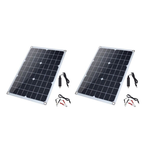 2X 20W 18V Monocrystalline Solar Photovoltaic Panel Environmentally Friendly Portable Solar Charging Panel Solar Panel