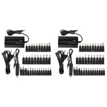 2X Universal 120W 34 Tips Car Home Charger Power Supply Adapter for Laptop Notebook EU Plug