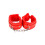 Bound to Please Furry Plush Wrist Cuffs Red 1