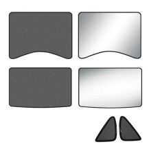 Starry sky Sunroof Sunshade Front and Rear Roof Sun-Proof and Heat-Insulating Sun Visors for Model 3/Y