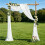 Tecido para Cortinas de Arco de Casamento 29,5 Polegadas X 26,25 Pés Cortinas Transparentes Brancas para Cerimônia de Casamento 3