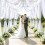 Tecido para Cortinas de Arco de Casamento 29,5 Polegadas X 26,25 Pés Cortinas Transparentes Brancas para Cerimônia de Casamento 4