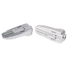 For Super SOCO TC TS Lite Pro TS 1200R TSX Motorcycle Widen Front Footrest Foot Rests Footpeg Foot Pegs Pedal Silver