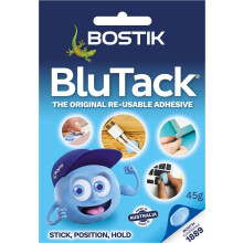 Bostik Blu Tack Reusable Multipurpose Adhesive 45g