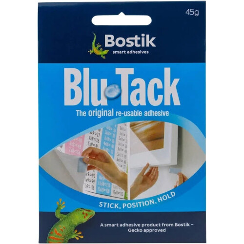 Bostik Blu Tack Reusable Multipurpose Adhesive 45g 1