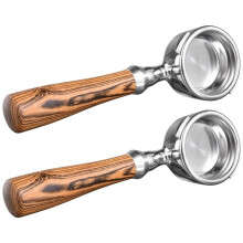 2X Bottomless Portafilter for Gaggia 58mm, Bottomless Portafilter with 2 Cup Filter Basket