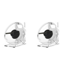 2X 3D Fan Hologram Projector Desktop LED Sign Holographic Lamp Player Remote Display Support Images and Video