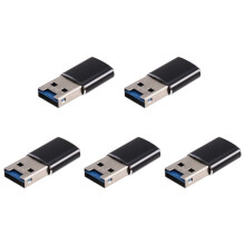 5X Aluminum USB 3.0 Memory Card Reader Adapter for Micro- Card/TF Card Reader Adapter Pc Computer Laptop