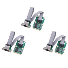 3X Nova Placa de Rede PCI-e 1000Mbps Gigabit Ethernet NIC Adaptador RTL8111F PCI Express 10/100/1000M RJ45 LAN