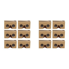 12PCS 3D Glasses for Cardboard V2 VR Valencia 4.5- 6Inch Smartphone+Headband