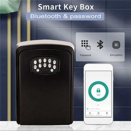 2X TUYA  Key Box  Storage Lock Box  Life App Wall Mount Security Anti-Theft Lockbox-Password 2