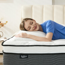 (Single Mattress 90x190x28cm) Bednew Pocket Sprung Memory Foam Mattress 3FT Hybrid Mattress Medium Firm 90 x 190 x 28cm
