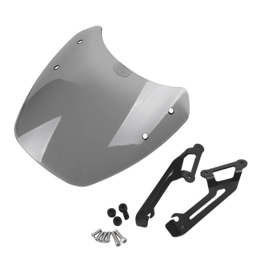 Motorcycle Windscreen Windshield Screen Protection for  Scrambler 2015-2018 Gray 1