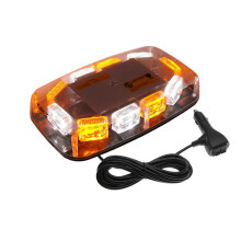 LED Strobe Light Bar Amber Lens Warning Hazard Flashing Lights Magnetic Mount for Emergency Construction Vehicles
