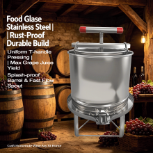 Stainless Steel Grape Press, Extract Juice to Brew Homemade Red Wine