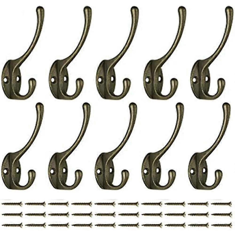 10 Pieces Black Vintage Wardrobe Hooks, Wall Hooks Metal Hook Coat Hooks 4075928363922