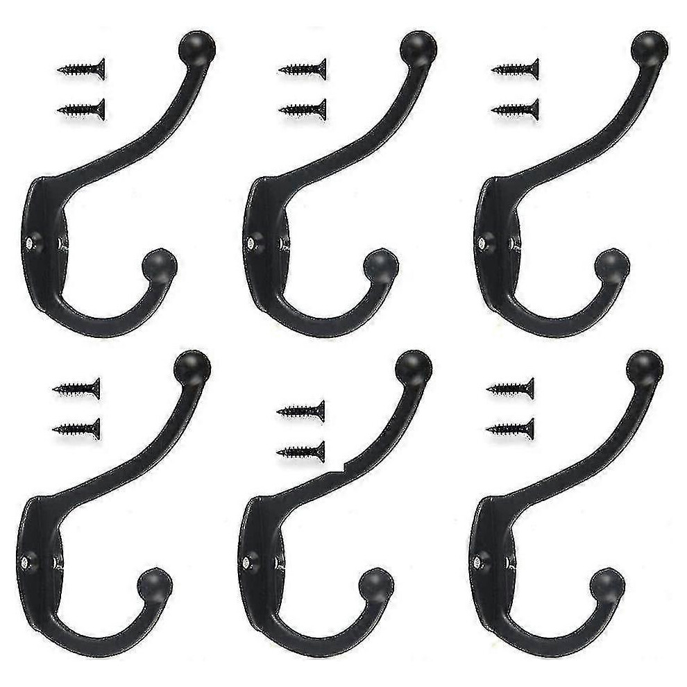 Rat Hooks, 6 Pieces Retro Coat Hooks, Vinta Hooks, Towel Hooks Clothes Hooks Hat Hooks For Bath Kit Coat Hooks () 7634938131517