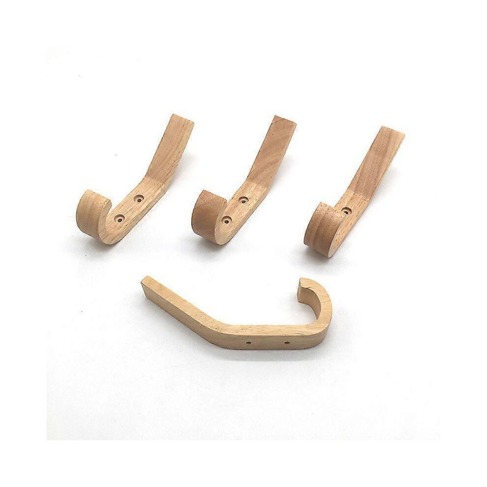 4Pcs Vintage Wooden Hooks Wooden Hooks 5Kg Load Capacity, Wall Hooks, Robe Hooks, Hat Hooks, Coat Hooks, Multifunctional Hooks, Key Hooks 8138439187664