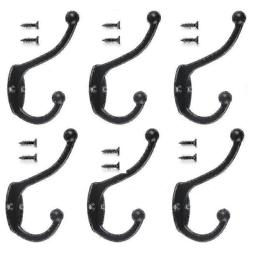 Hooks, 6 Pieces Retro Coat Hooks, Vinta Hooks, Towel 3556902390048