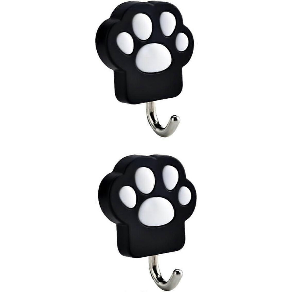 2Pcs Wall Hanging Hooks Towel Hook Sticky Hook Hanger Punch Free Hook Paw Print Wall Hook Wall Hooks Home Hooks Utility Hooks Door Hook Coat Hanger 8312386185205