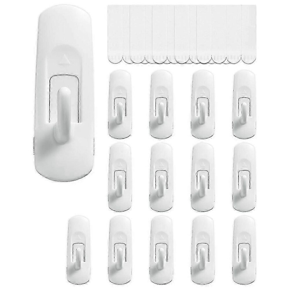 14 Hooks+20 Strips, Utility Hooks, Organize Damage-Free Hanging Hooks Heavy Duty Hooks ,No Tools Wall Hooks For Hanging 4695330367310