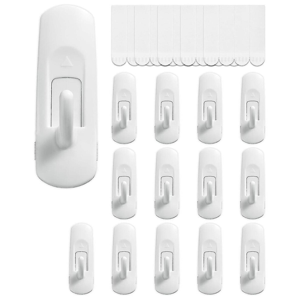 14 Hooks+20 Strips, Utility Hooks, Organize Damage-Free Hanging Hooks Heavy Duty Hooks ,No Tools Wall Hooks For Hanging 4695330367280