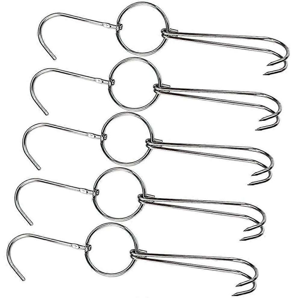 5Pcs Chinese Bacon Hanging Hooks Sausage Hooks Kitchen Meat Fish Hooks Roast Duck Hook 3538249141491