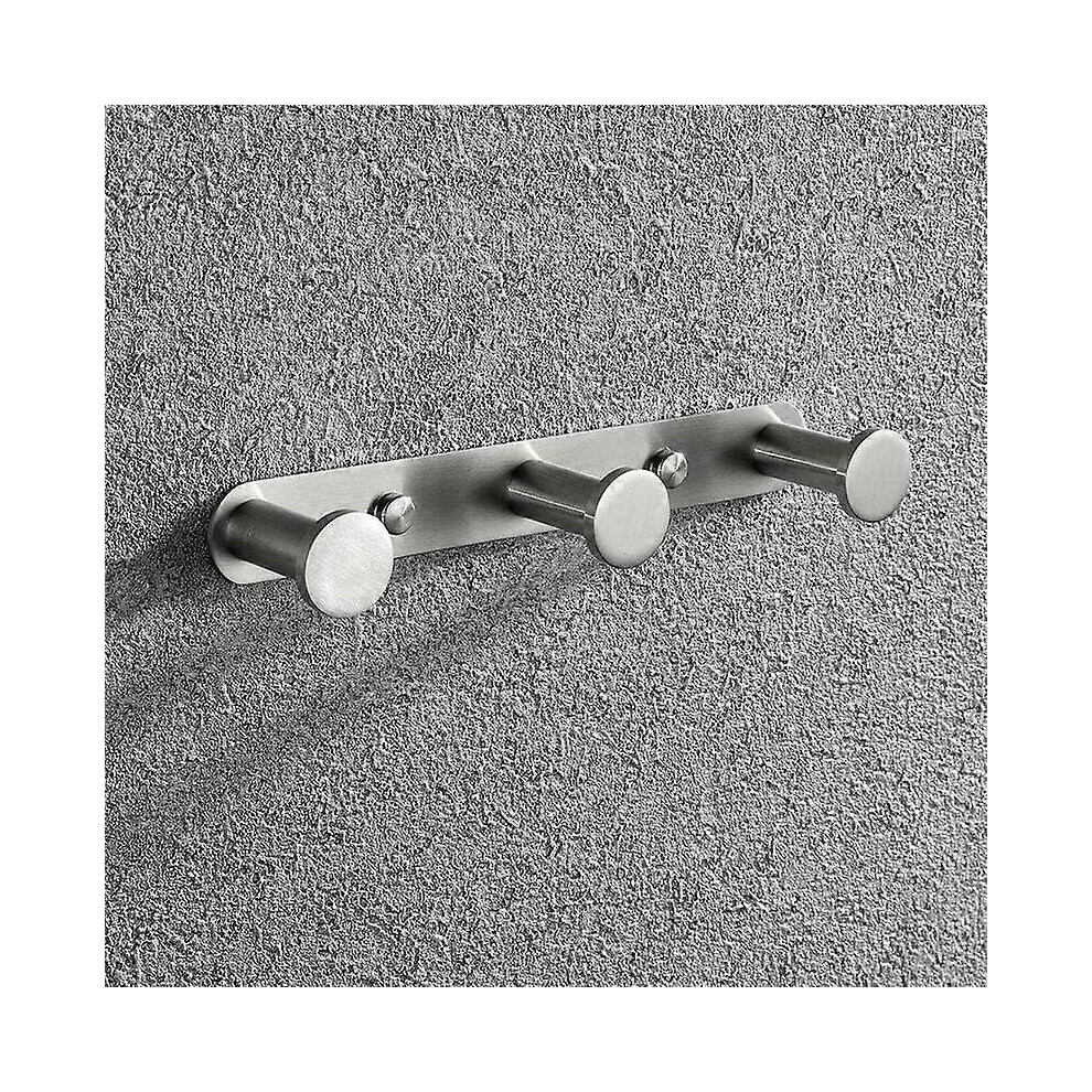 Towel Hook Towel Hooks Wall Hook Coat Hook Towel Rack Stainless Steel Bathroom Wall Hook Bathroom And Kitchen Wall Hooks (3 Hooks Brushed) 3538249141415