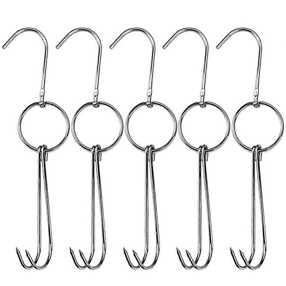 5Pcs Chinese Bacon Hanging Hooks Sausage Hooks Kitchen Meat Fish Hooks Roast Duck Hook 3538249141484