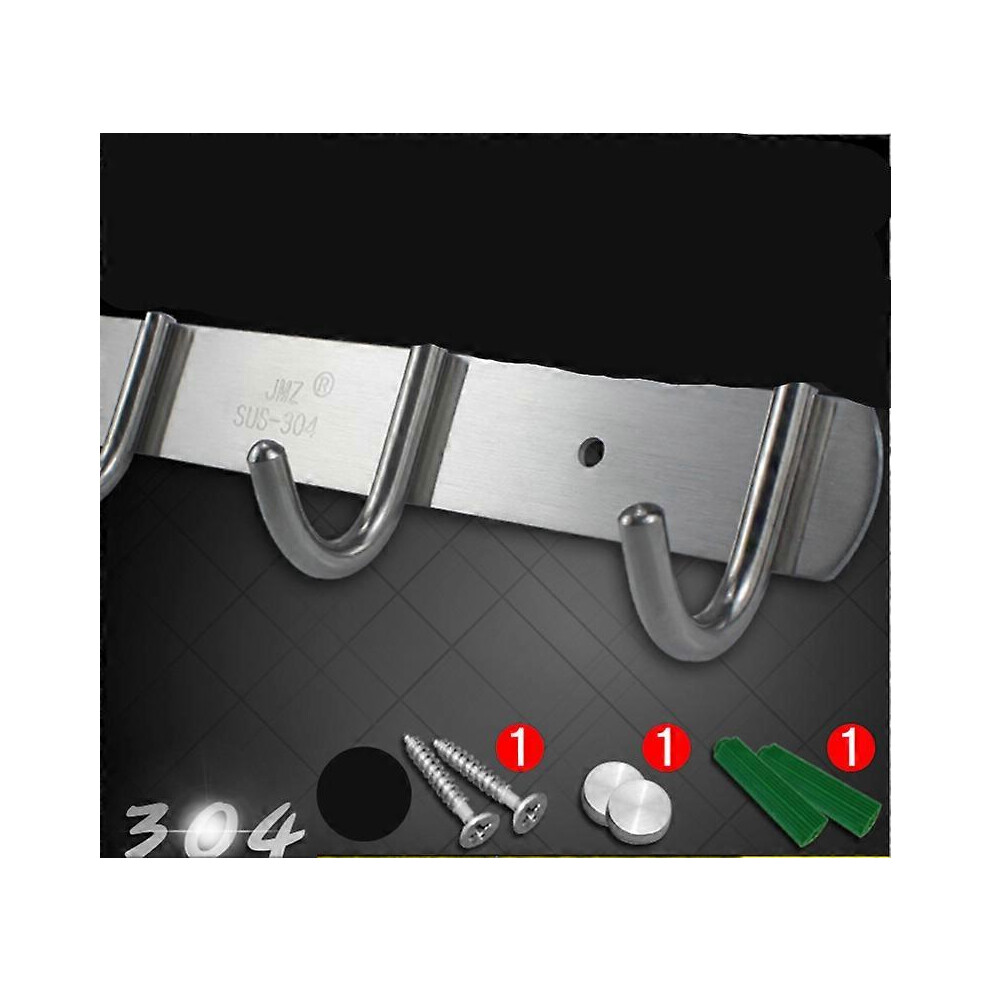 Newness Door Hook, 2 Pieces Wall Hook Coat Hooks, Stainless Steel Hooks, Wall Hooks For Wardrobe, Kitchen, Bathroom 3357208201898
