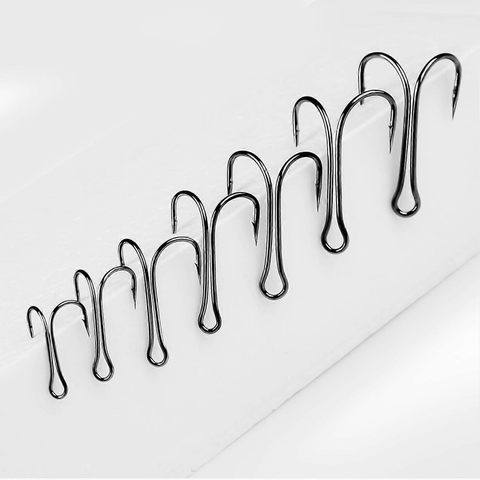 50 Pcs Fishing Hook Long Shank Double Hook Fishing Double Hook Kit Frog Fishing Hook Double Hook For Saltwater Freshwater 378360164114