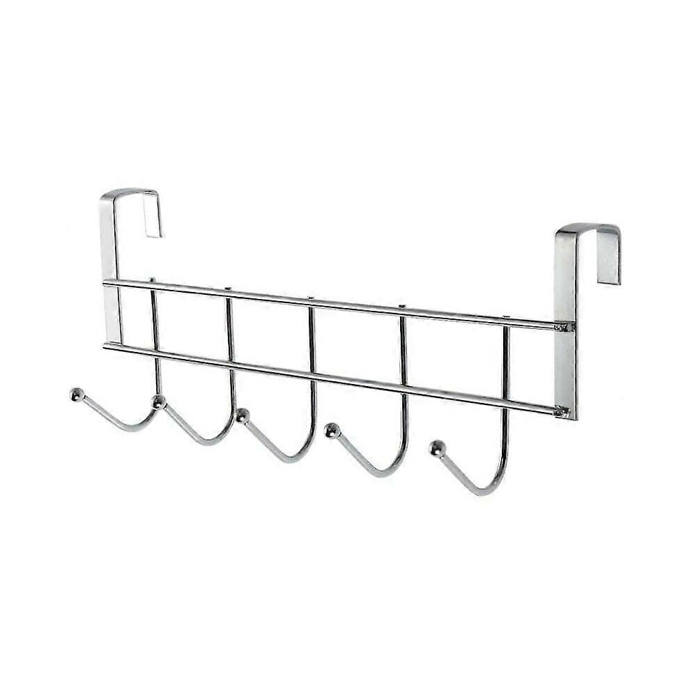 Bathroom Hook Rail Stainless Steel Door Hook Coat Hook Coat Hanger With 5 Hooks 7802580258382