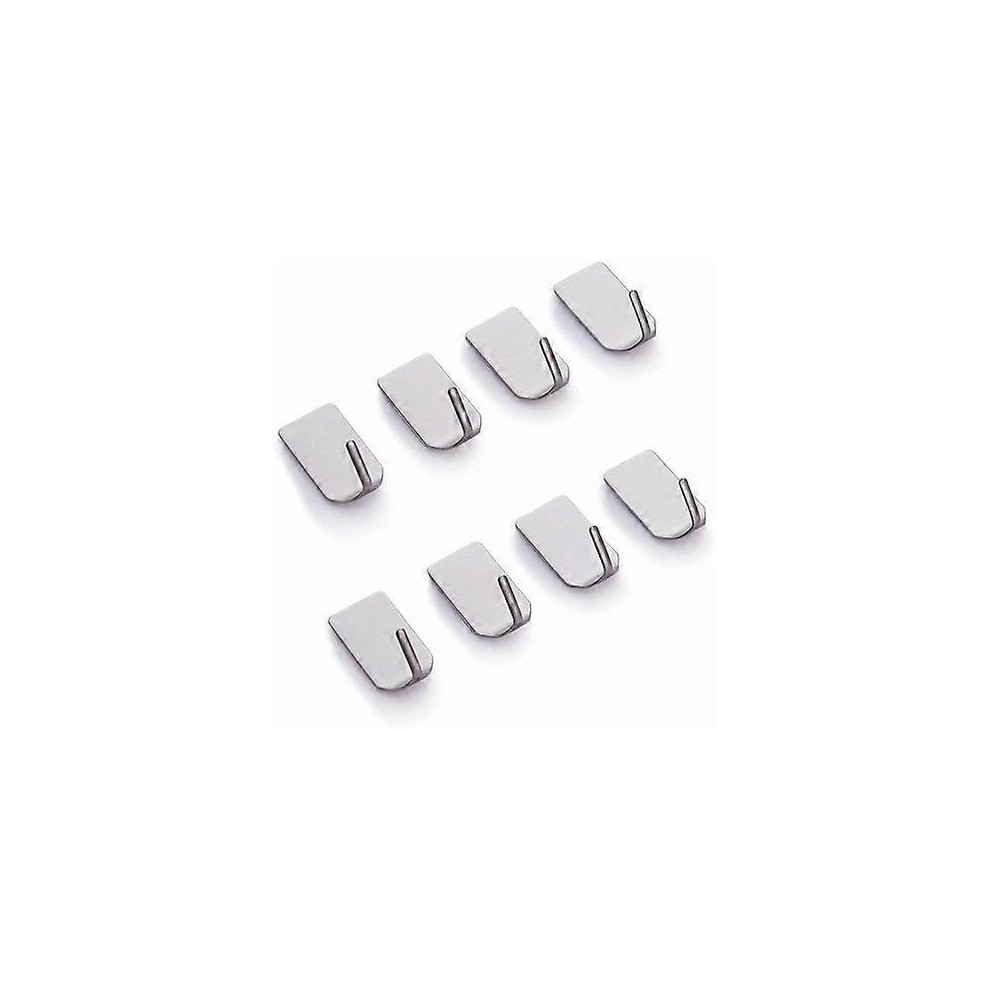 8Pcs Hook Self Adhesive Hook Towel Hook Robe Hook Kitchen Cabinet Bathroom, Thin Hook 4941273291008