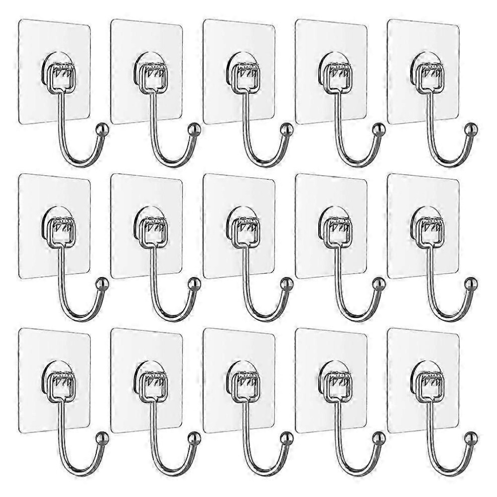 Adhesive Hooks For Hanging Heavy Duty Wall Hooks Towel Hook, Waterproof Transparent Hooks For Bathr 8169187303235